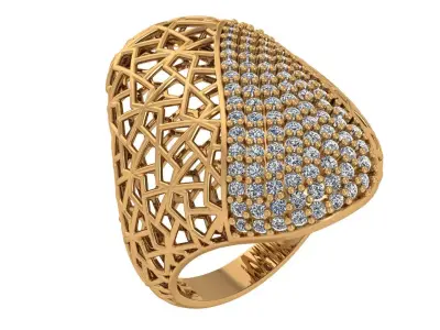 Fusion Stone Ring 3D print model