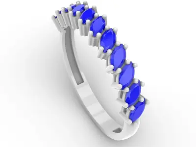 Jewelry Diamond Ring Model RG35 Free 3D print model