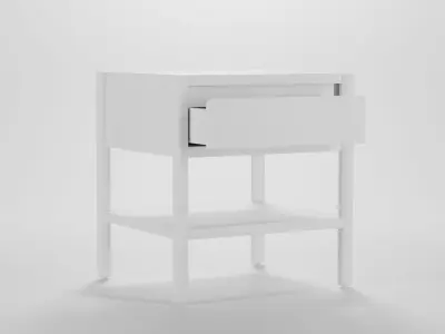 Monarch One Drawer Nightstand Low-poly 3D model