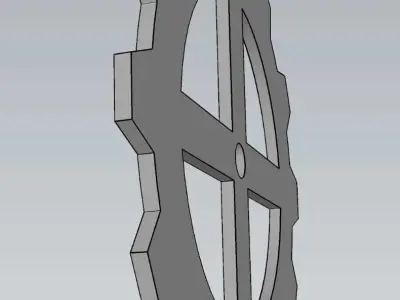 Mechanical Gear Wheel For Engineering Work 3D model