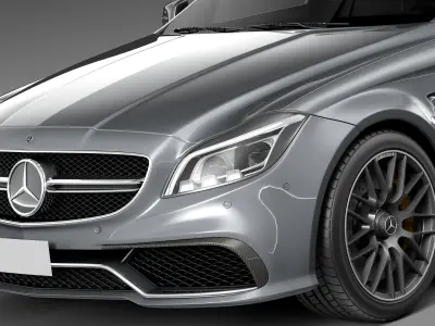 Mercedes-Benz CLS63 AMG Shooting Brake 2015 3D model