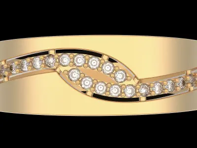 luxury ring made in matrix 3D print model