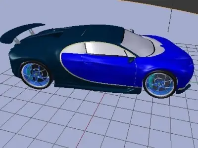 bugatti car 3D model by MYG-Corp
