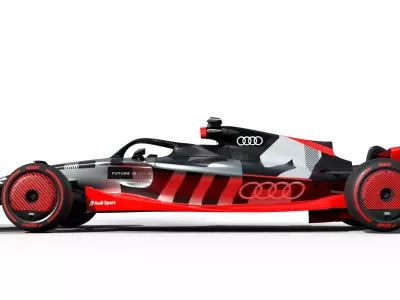 Audi F1 Rigged 3D model