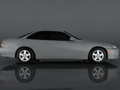 Lexus SC300 1997  Low-poly 3D model