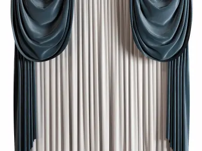 Curtain 3D model 2