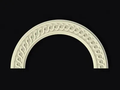 Central decor ornament for furniture 3D model 193