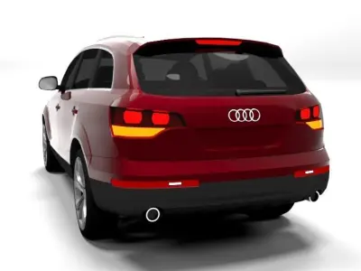 AUDI Q7 2007 LOWPOLY Low-poly 3D model
