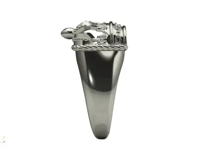 dolce and gabbana crown ring 3D print model