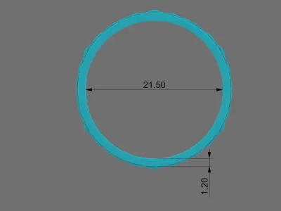 crown ring 3D print model