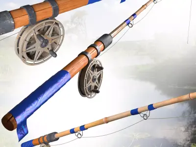 fishing rod 3D model
