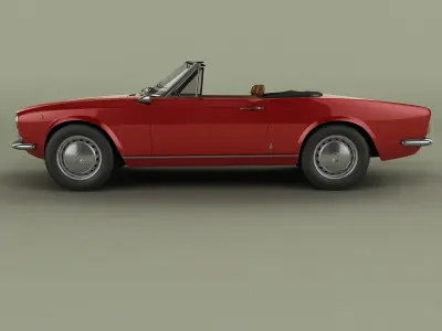 Fiat 124 Spider 1970 3D model