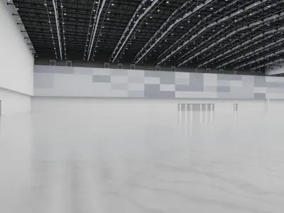 Exhibition Hall Interior 6 Low-poly 3D model
