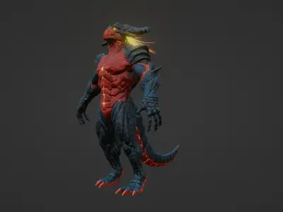 Karnax Low-poly 3D model