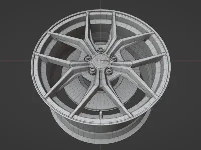 TSR-X - Wheels - Game Ready Low-poly 3D model