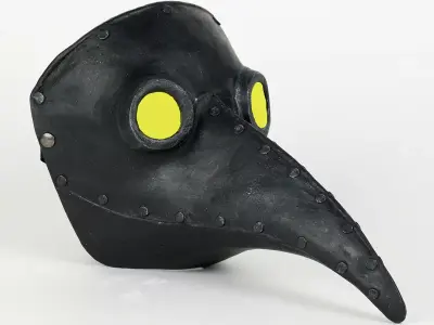 Luxury Naso Peste Futuro Masks  Gothic Masquerade Mask STL 3D print model