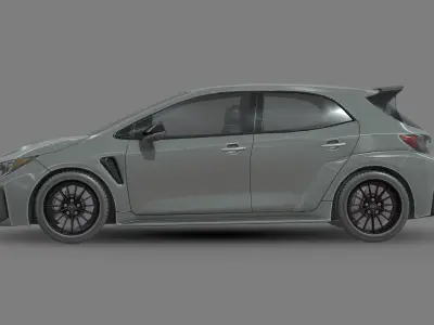 Toyota GR Corolla 2023 Low-poly 3D model