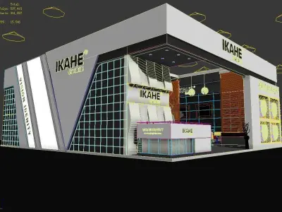 Booth - Area - 12X10-3DMAX2009-02 3D model