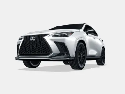 Lexus NX 2022 Low-poly 3D model
