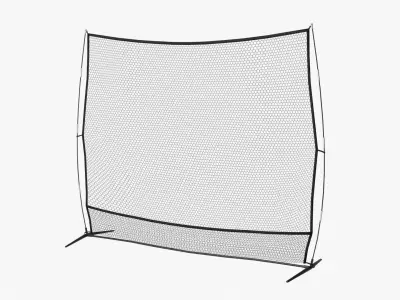 Golf Hitting Net Low-poly 3D model