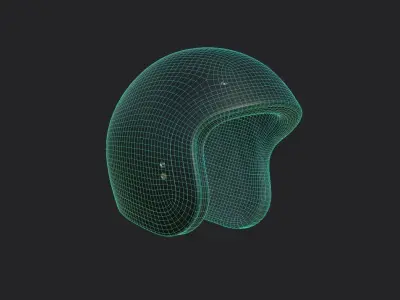 Openface Helmet m01 Low-poly 3D model