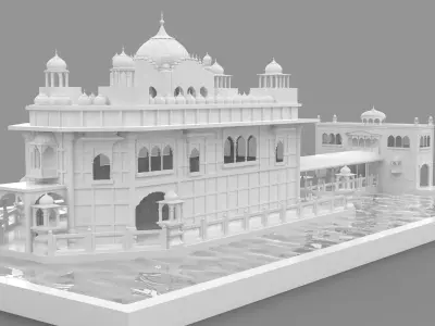 Golden Temple India  3D model