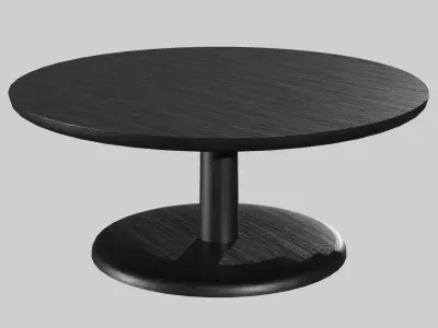 PON Table 1295-BlackLacquered Low-poly 3D model