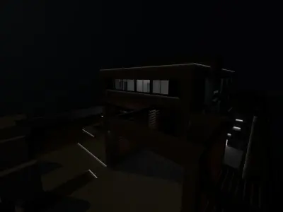 Casa Scene-villa-modern house 3D model