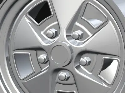 Wheels for scale model of Mercury 1969-70 3D print model