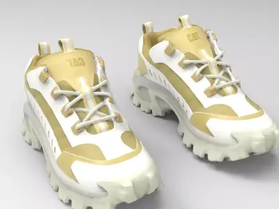 CAT sport shoes Low-poly 3D model