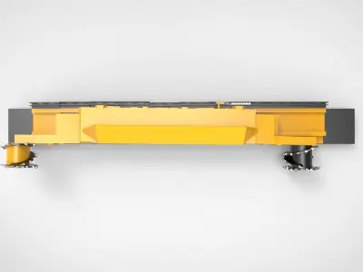 Longwall mining machines 3D model