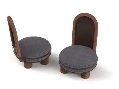 furniture Chair pouffe  3D model