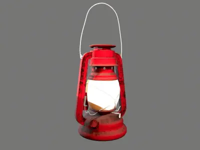 Hanging Lantern Low-poly 3D model