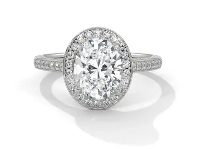 solitaire ring with detail images and 360 render videos 50 3D print model