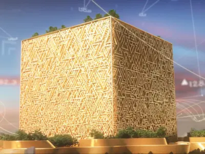 The cube saudi arabia 3D model