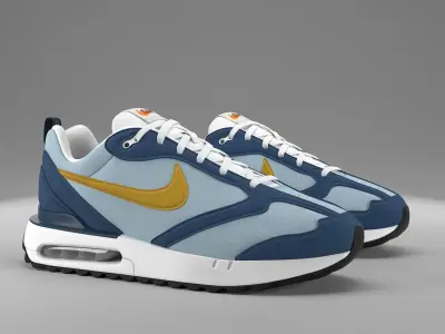 Air Max Dawn Particle Grey PBR Low-poly 3D model