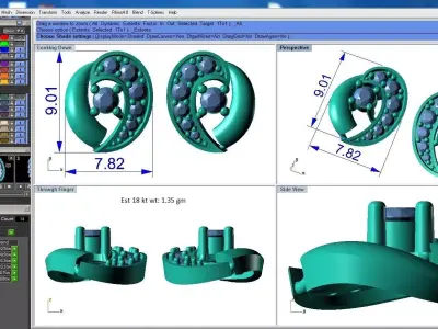 light weight Earring-5 3D print model