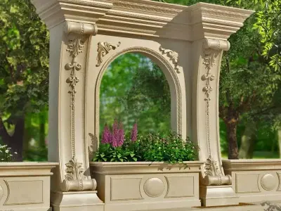 Arched doorway Arch in classic style 3D model 3D model