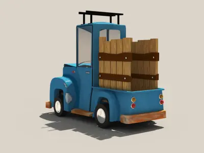 3D stylized car 3D model