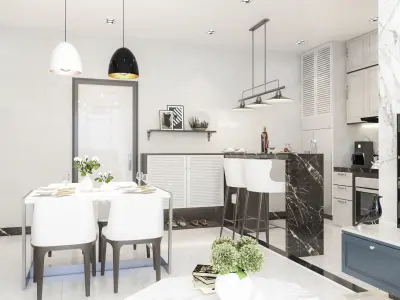 partment interiors 3D model