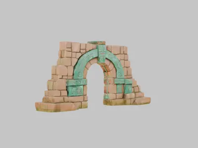 Ceremonial Archway 3D Model Low-poly 3D model