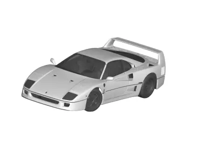 Ferrari F40 3D model