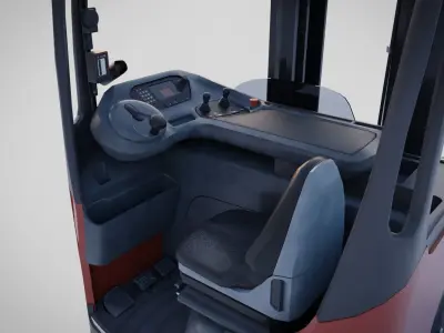 Forklift - Linde R 16 Low-poly 3D model