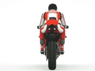 2019 Ducati Panigale V4 R Low-poly 3D model