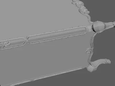 dressing table under the mirror 3D model