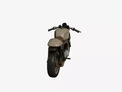 Cafe Racer Motorcycle 3D Model Vintage Frame Custom Bike 3D model