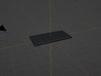 3D Mobile Model Over View Low-poly 3D model