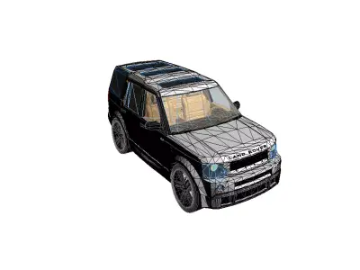 Land Rover Discovery Low-poly 3D model