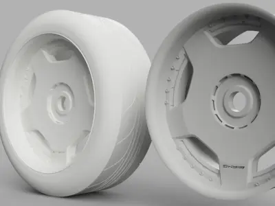12MM HEX RC Wheels 3P Converted AMG Monoblocs  3D print model