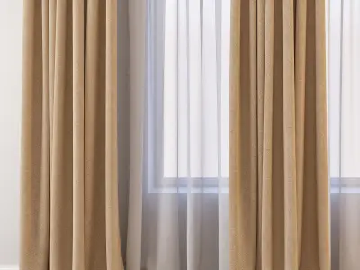 Set 23 Curtains 3D model